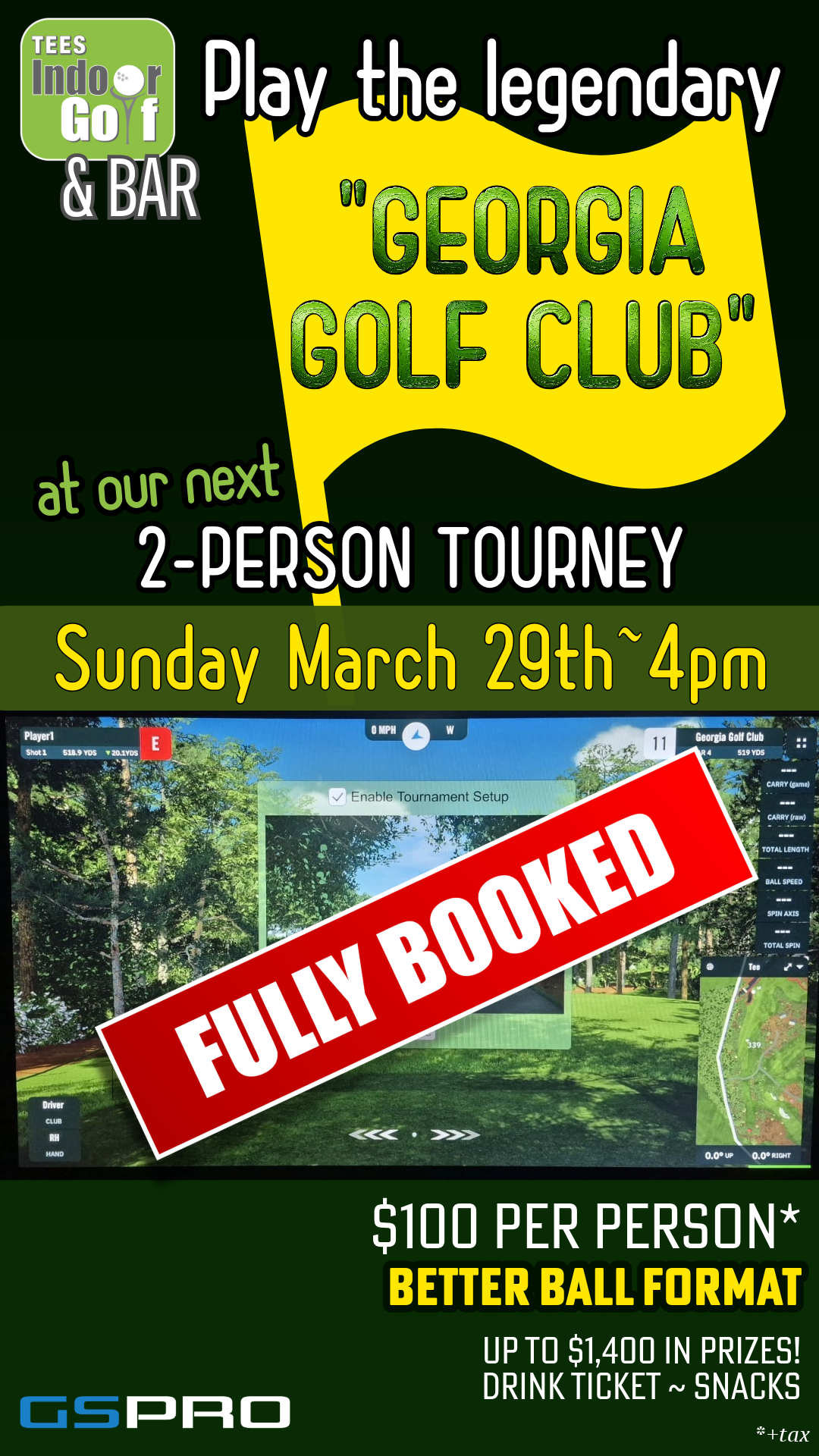 Mar 29 2026 Tourney Booked